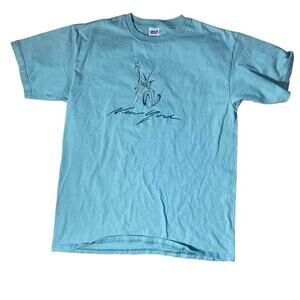 90s new york embroidered tee